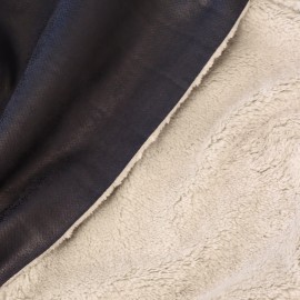 Tissu suédine doublée fourrure Soft