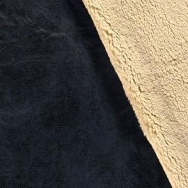 Tissu suédine doublée fourrure Soft