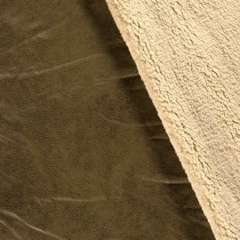 Tissu suédine doublée fourrure Soft