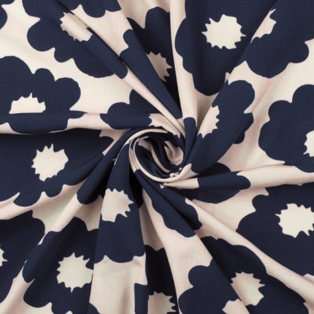 Tissu viscose Shadow Flower