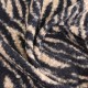 Tissu lainage bouclette Zèbre - marron