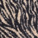 Tissu lainage bouclette Zèbre - marron