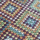 Tissu doudou Multicœurs - vert