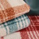Tissu lainage bouclette Carreaux