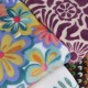 Tissu doudou Twistydaisy - écru