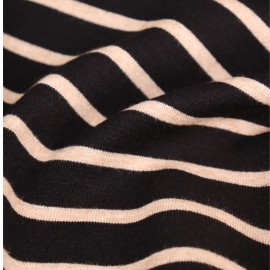 Tissu maille tricot Marinière
