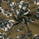 Tissu crêpe de viscose Noctiflora - vert kaki