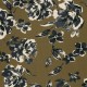 Tissu crêpe de viscose Noctiflora - vert kaki