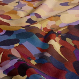 Tissu popeline de viscose Tundra - multicolore