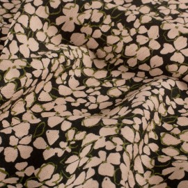 Tissu crêpe de viscose Anjoli - noir