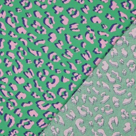 Tissu coton enduit Léopard