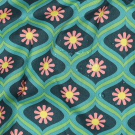 Tissu coton enduit Swinglow - vert