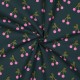 Tissu coton enduit Cherrypop - vert foncé