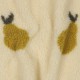 Tissu fourrure sherpa Poire