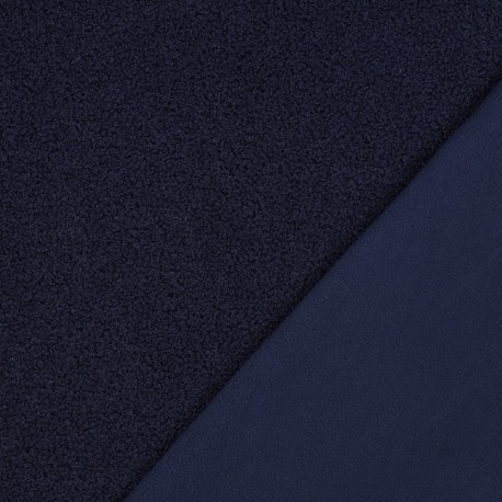 Tissu lainage bouclette envers polaire