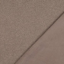 Tissu lainage bouclette envers polaire