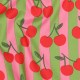 Tissu popeline de coton Poppy Fruit - cerise