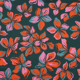 Tissu satin de coton Pommé fabrics Fleurome