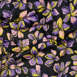 Tissu satin de coton Pommé fabrics Fleurome