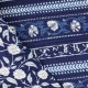 Tissu indien matelassé Nelumbo - bleu