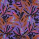 Tissu satin de coton Nerida Hansen - Lush leaves - violet
