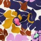 Tissu satin de coton Pommé fabrics Abstract flowers