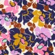 Tissu satin de coton Pommé fabrics Abstract flowers