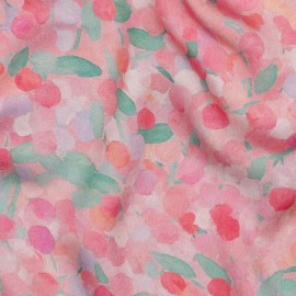 Tissu satin de viscose Sorbet - rose