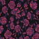 Tissu jacquard Roselith - noir