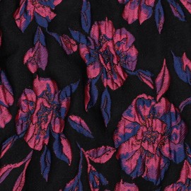 Tissu jacquard Roselith - noir