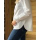 Box couture chemise - Jean & col - coton blanc