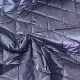 Tissu matelassé doudoune métallisé