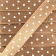 Satin double face à pois 15 mm