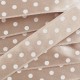 Satin double face à pois 15 mm