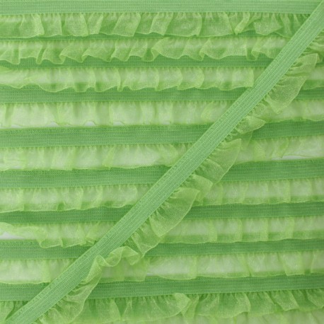 Galon Elastique Mousseline - Bleu Ciel  x 1m