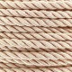 Cordon torsadé satiné 5 mm