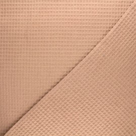 Tissu nid d'abeille uni x 10cm