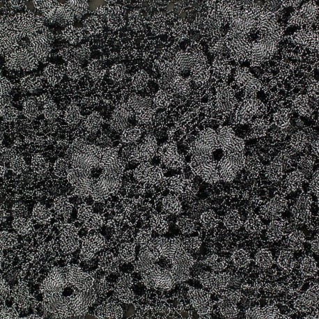 Ruban Dentelle lamé Fleurie 