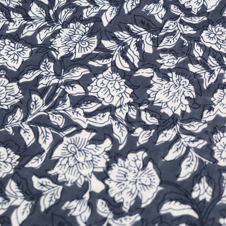 Tissu indien Amritsar - gris