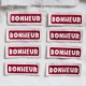Etiquettes à coudre La Petite Maison Couture - Bonheur (lot de 8)