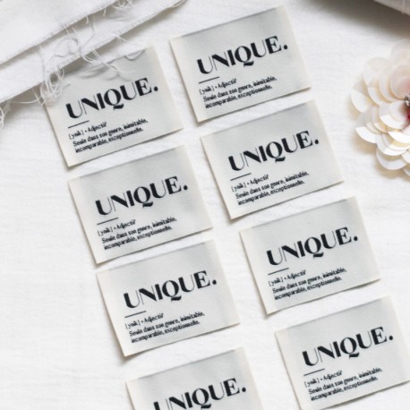 Etiquettes à coudre La Petite Maison Couture - Unique (lot de 8)