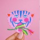 Thermocollant Malicieuse - Tigre rose