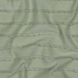 Tissu jersey à volants