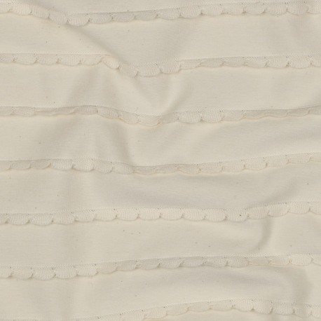 Tissu jersey à volants