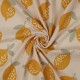 Tissu double gaze de coton Citron