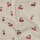 Tissu double gaze de coton Cerisette
