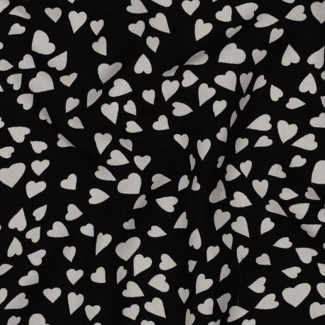 Tissu TENCEL™ Romance - noir