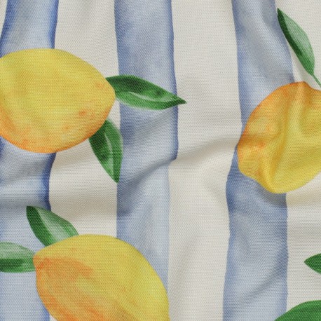 Tissu toile de coton Amalfi - blanc cassé