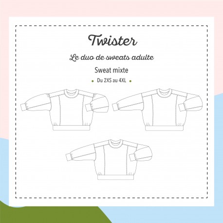 Patron Sweat Marmaï - Twister