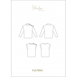 Patron Pull Clématisse Pattern - Nino